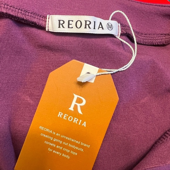 Reoria Long Sleeve V-Neck New Bodysuit Women’s Sz M - Picture 3 of 3